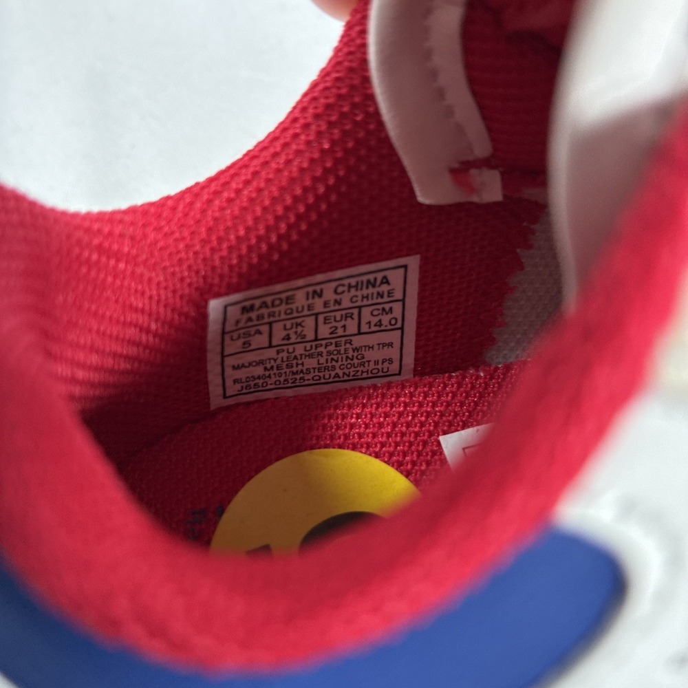 Polo Ralph Lauren Masters Court 11 PS Hook & Loop Toddler Sneaker Size 5 NWOB - Picture 4 of 7